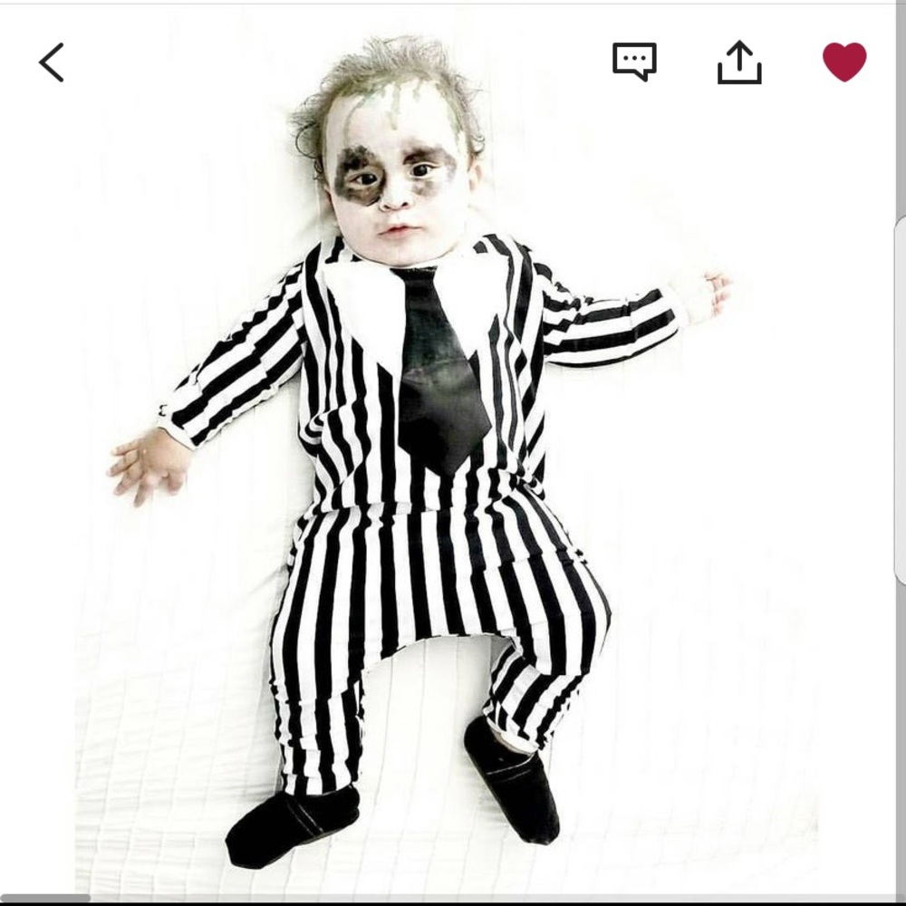 Beetle juice baby costume